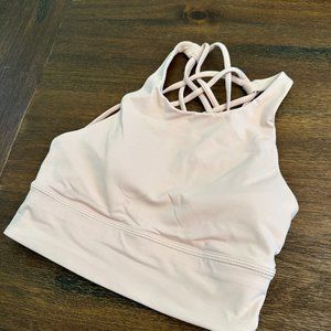 Pink Sports Bra, Blush Pink, Yoga, Lululemon Athletica